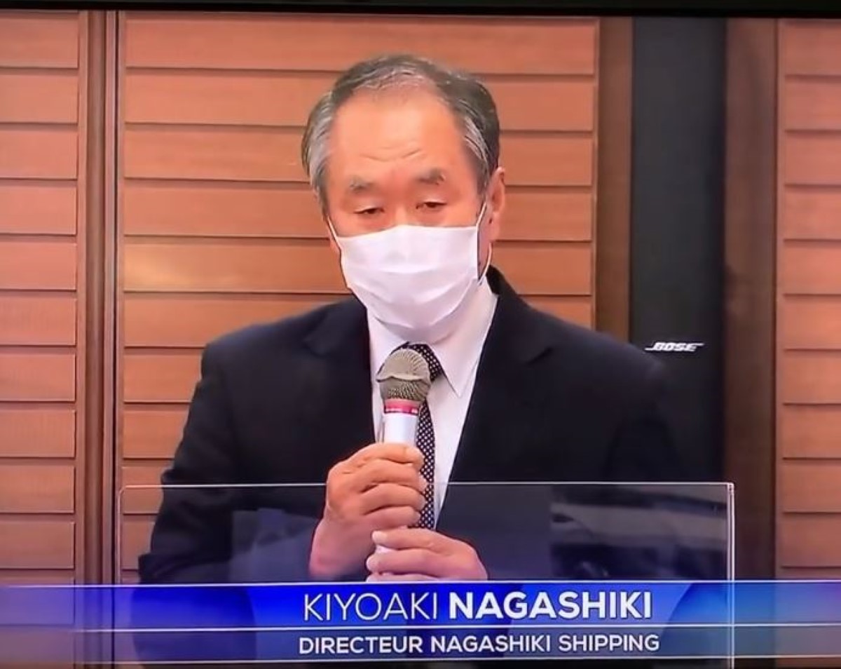 [Vidéo] Japon : Les excuses de Nagashiki Shipping, propriétaire du MV Wakashio