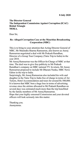 Qui protège Anooj Ramsurrun à la Mauritius Broadcasting Corporation ?