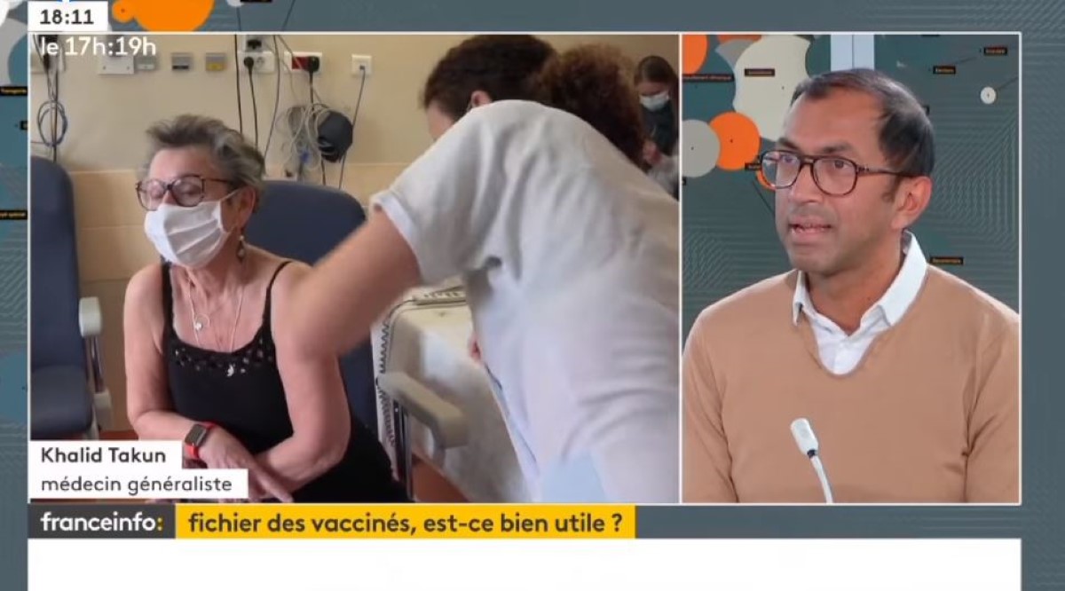 [Vidéo] Vaccination de la Covid-19, Khalil Takun, médecin généraliste s'exprime sur France Info 