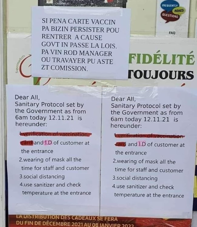 Accès aux supermarchés : certains propriétaires appliquent la vaccination obligatoire