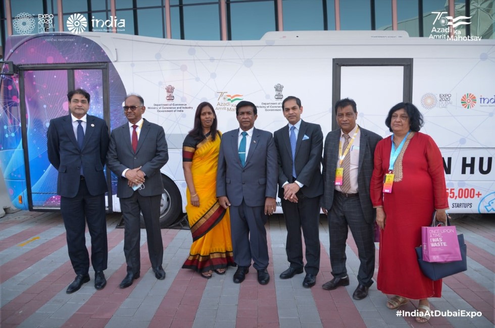Le Président de la République de Maurice, accompagné d'une forte délégation au Pavillon indien de Expo 2020 Dubai