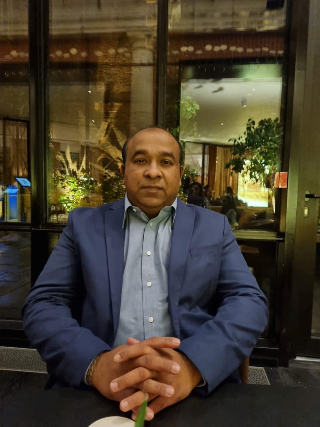 Le président de la Mauritius Global Diaspora Covilen Narsinghen en pèlerinage politique