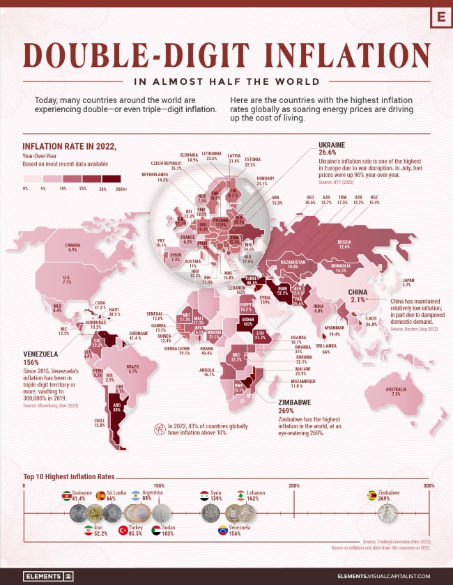 Mapped worlds highest inflation-rates .Image2