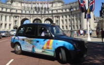 Des taxis aux couleurs de Rodrigues sur les routes londoniennes ! 