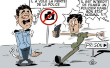 [KOK] Le dessin du jour : Il est interdit de filmer un policier dans son "état normal"