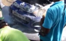[Vidéo] La série noire continue : Une voiture prend feu à Trois-Bras