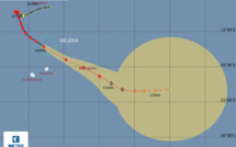 Le cyclone GELENA est à 330 km au Nord de Maurice
