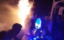 [Vidéo] Un kanwar prend feu dans la nuit de samedi à Grand-Bassin