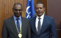 Le duo Moossa Cadersaib/ Augustin à la mairie de Port-Louis