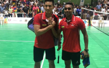 JIOI 2019 - Badminton : Le duo Aatish Lubah et Julien Paul remportent l'or en double masculin