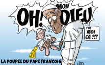 [KOK] Le dessin du jour : La poupée du pape bientôt en vente