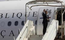Les avions présidentiels du Président Macron stationnent à Maurice