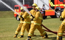 Le bel uniforme des pompiers mauriciens