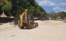 Arrêt des travaux d'extraction de sable à l'hôtel Maritime à Balaclava 
