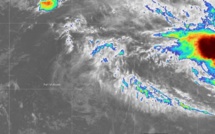 La forte tempête tropicale Danilo se trouve à environ 2050 km au Nord-Est de Maurice