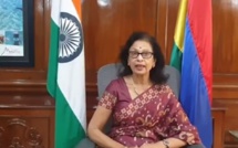 Le Haut commissaire en Inde, Maya Hanoomanjee fait du télé travail à son domicile depuis août 2020