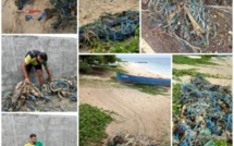 Pointe aux Canonniers : Des filets de pêche abandonnés dans le lagon, un désastre environnemental