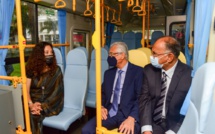 Pravind Jugnauth lance le premier autobus électrique de la CNT au coût de Rs 5 millions