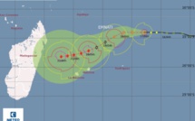 Emnati pourrait devenir cyclone tropical intense et passer à 250 km de Maurice