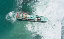 L’utilisation de drones est interdite autour des navires de pêche échoués
