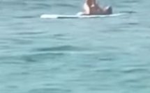 Un couple surpris en pleins ébats sexuels sur une planche de paddle en pleine mer (vidéo)