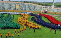 Stade Anjalay : Maurice bat le record du monde du plus grand drapeau national flottant formé par les humains