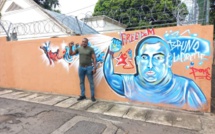 Fresque de Bruneau Laurette à Sainte-Croix : Un artiste arrêté